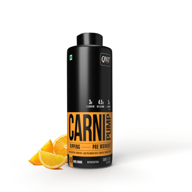 QNT - CARNIPUMP Ripping Pre- Workout Navel Orange 1L