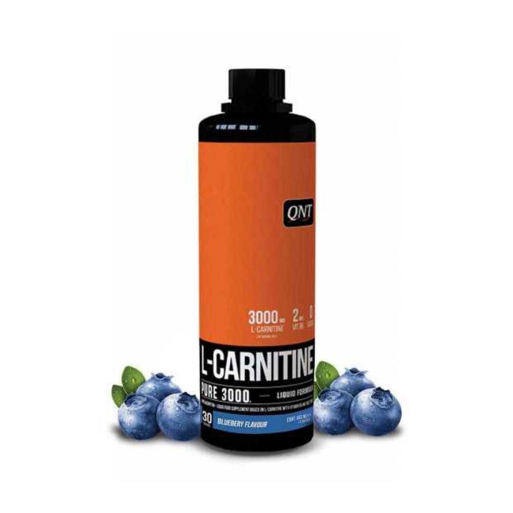 QNT - L-Carnitine Pure 3000, Liquid Formula, Blueberry Flavour, 30 Servings