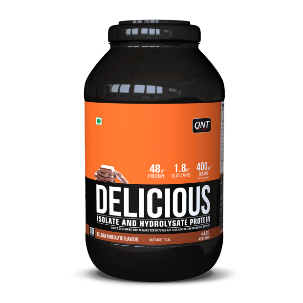 QNT - Delicious Whey Isolate + Hydrolysate Protein Belgian Chocolate 2Kg