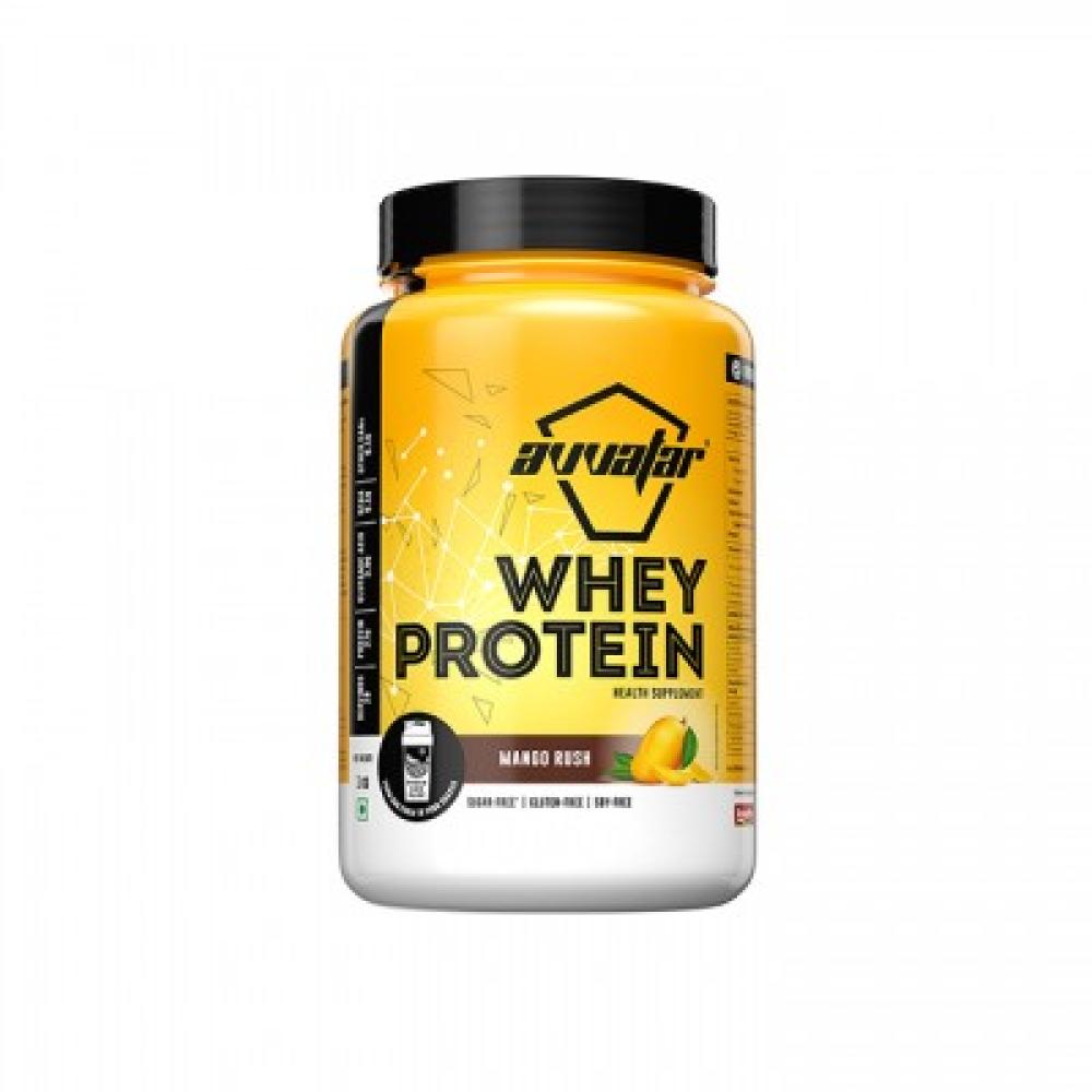 AVVATAR - WHEY PROTEIN |1KG | MANGO RUSH FLAVOUR | MADE WITH 100% FRESH COW'S MILK