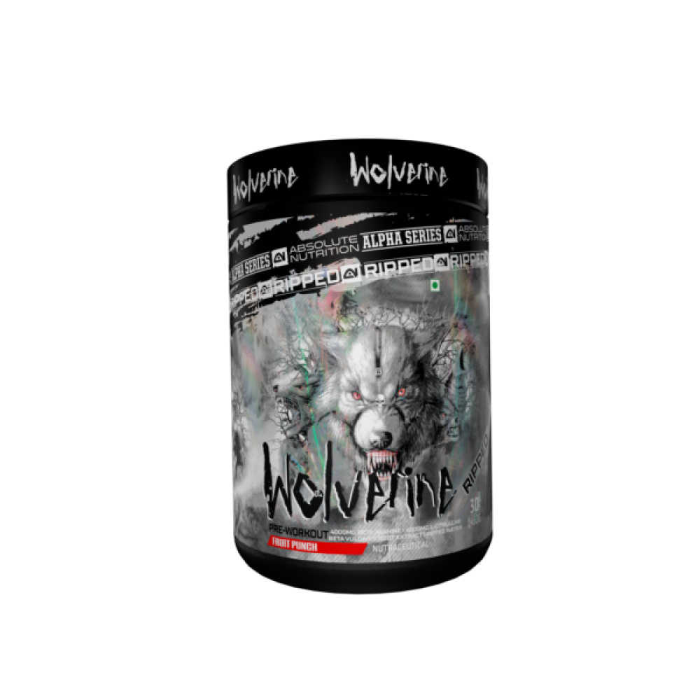 ABSOLUTE NUTRITION -  Pre Workout Ripped Wolverine 450 GMS