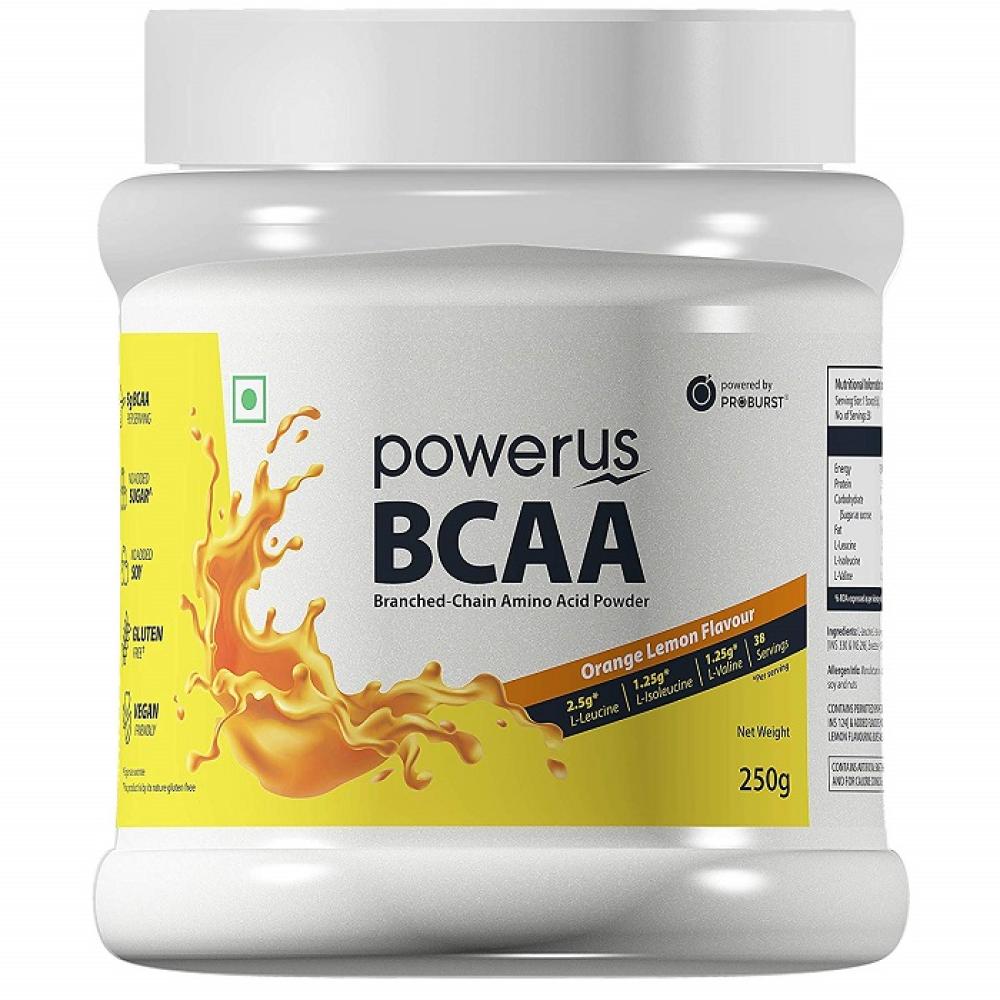 PROBURST - Powerus BCAA Supplement – 250 G (Orange Lemon)