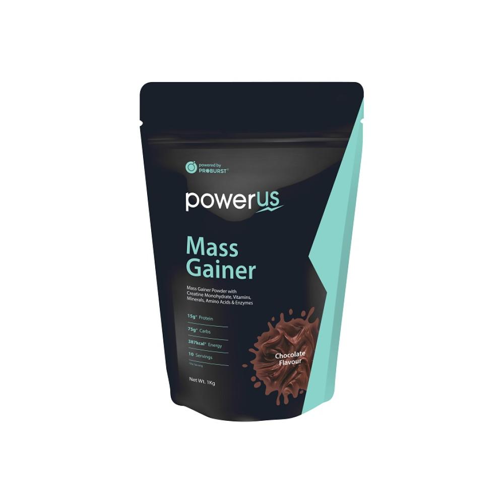 PROBURST - Powerus Mass Gainer Powder (1kg, Chocolate Flavour)